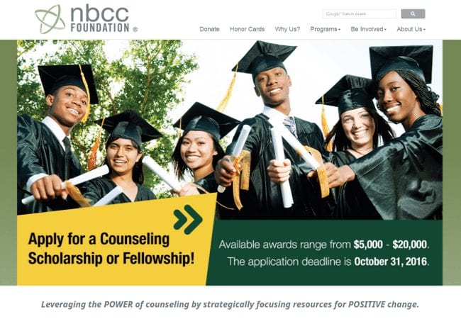 NBCCF Military Scholarship