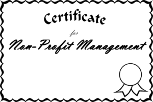 non-profit management certificate, non-profit management degree, non-profit degree program, how to run a non-profit organization