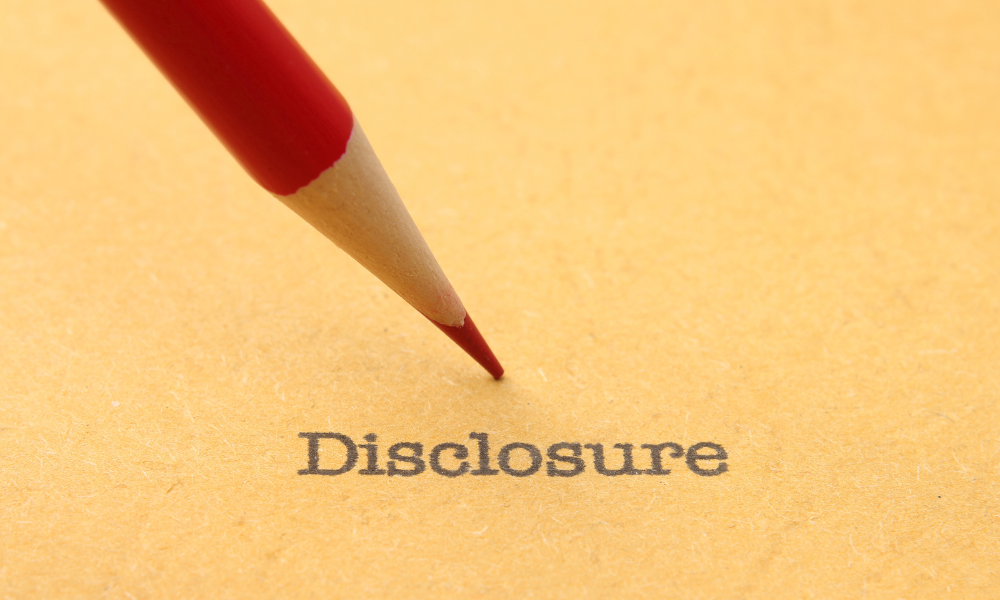 sponsorship disclosure